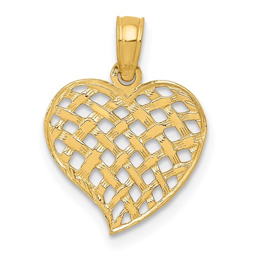 14k-polished-basket-weave-pattern-heart-pendant-SolomonJeweler-Wichita-KS-CustomJewelry