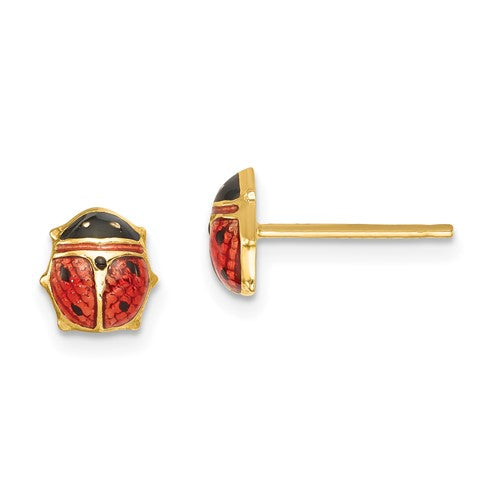 14k-enameled-ladybug-earrings-SolomonJeweler-Wichita-KS-CustomJewelry