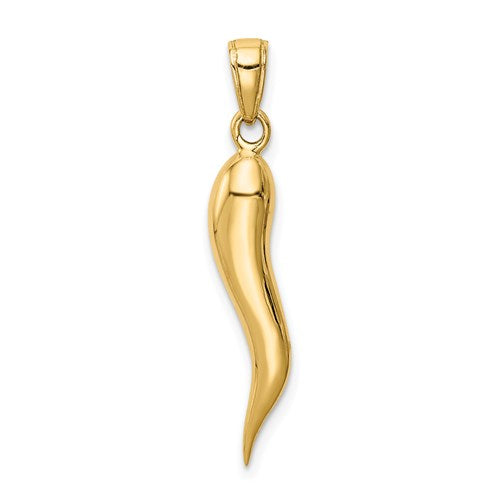 14k-large-3d-italian-horn-pendant-SolomonJeweler-Wichita-KS-CustomJewelry