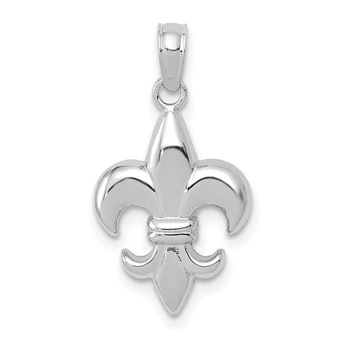14k-white-gold-2-d-small-fleur-de-lis-charm-SolomonJeweler-Wichita-KS-CustomJewelry