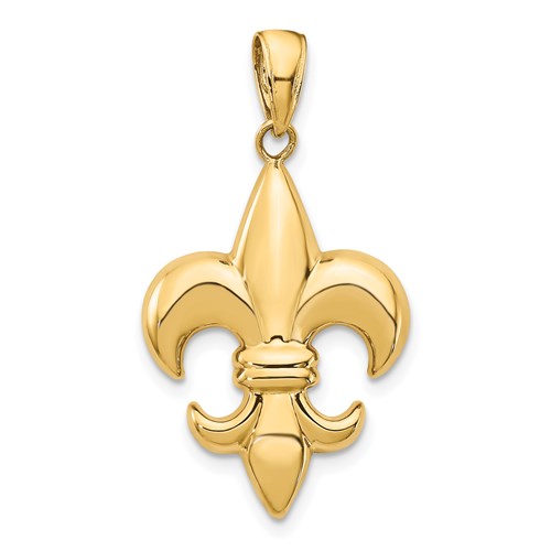 14k-medium-fleur-de-lis-pendant-SolomonJeweler-Wichita-KS-CustomJewelry