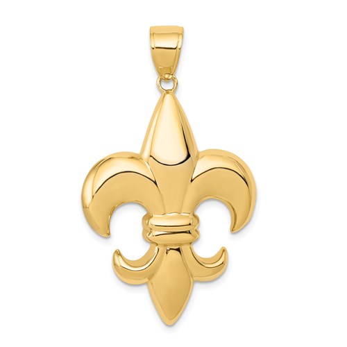 14k-large-fleur-de-lis-pendant-SolomonJeweler-Wichita-KS-CustomJewelry