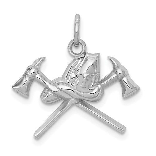 14k-white-gold-fire-department-charm-SolomonJeweler-Wichita-KS-CustomJewelry