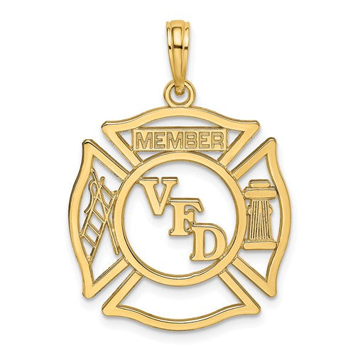 14k-vfd-member-shield-charm-SolomonJeweler-Wichita-KS-CustomJewelry