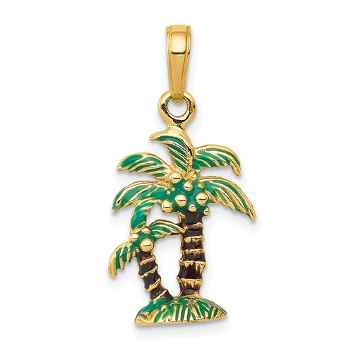 14k-3d-enameled-palm-trees-pendant-SolomonJeweler-Wichita-KS-CustomJewelry