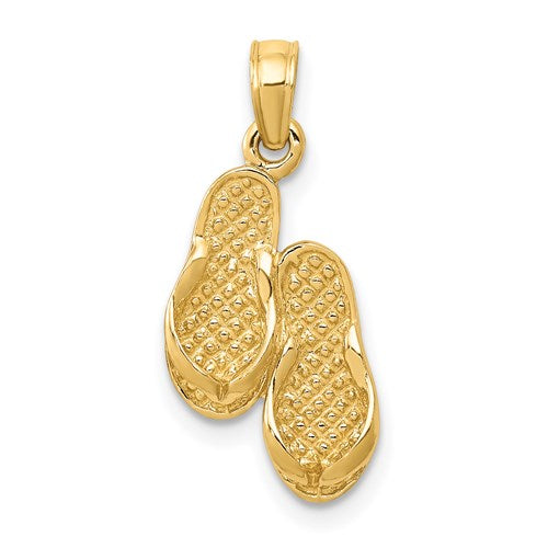 14k-3d-flip-flops-pendant-SolomonJeweler-Wichita-KS-CustomJewelry