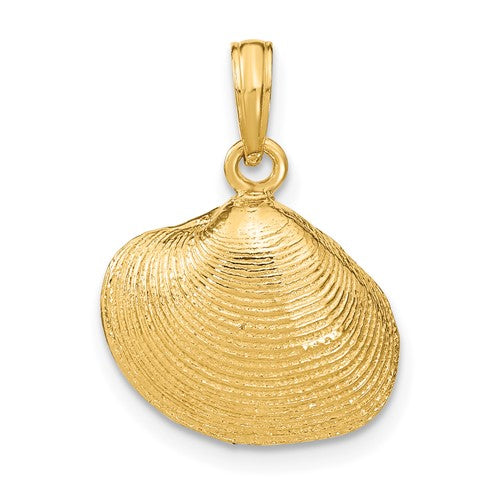 14k-medium-clam-shell-pendant-SolomonJeweler-Wichita-KS-CustomJewelry