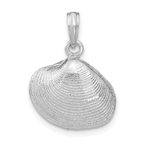 14k-white-gold-medium-clam-shell-pendant-SolomonJeweler-Wichita-KS-CustomJewelry