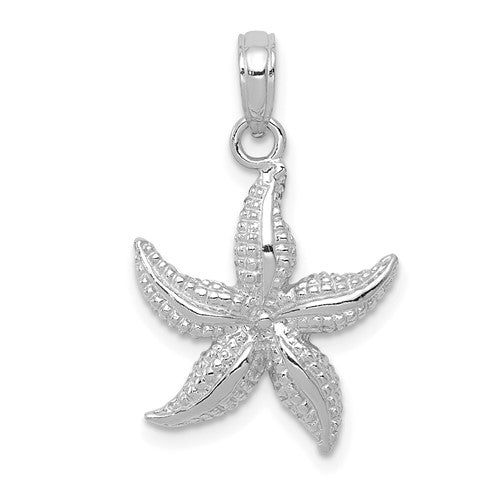 14k-white-gold-starfish-pendant-SolomonJeweler-Wichita-KS-CustomJewelry