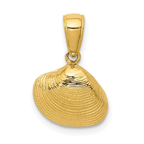 14k-small-clam-shell-pendant-SolomonJeweler-Wichita-KS-CustomJewelry