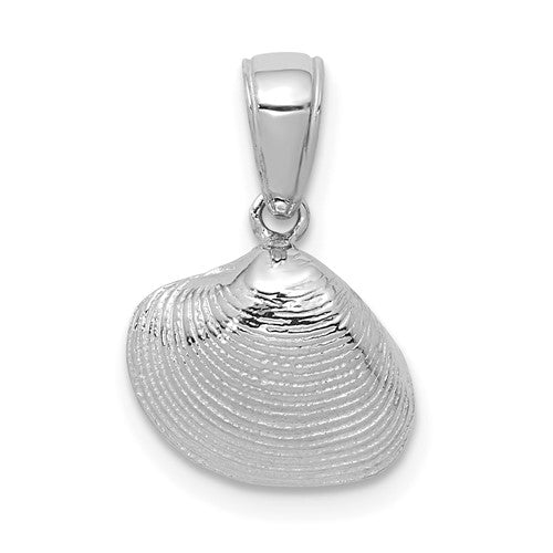 14k-white-gold-small-clam-shell-pendant-SolomonJeweler-Wichita-KS-CustomJewelry