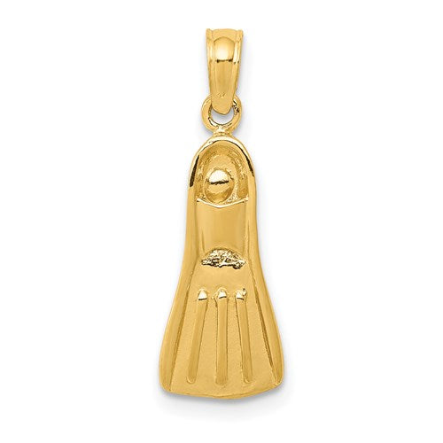 14k-3d-scuba-flipper-pendant-SolomonJeweler-Wichita-KS-CustomJewelry