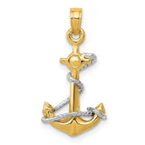 14k-two-tone-3d-anchor-w-rope-pendant-SolomonJeweler-Wichita-KS-CustomJewelry