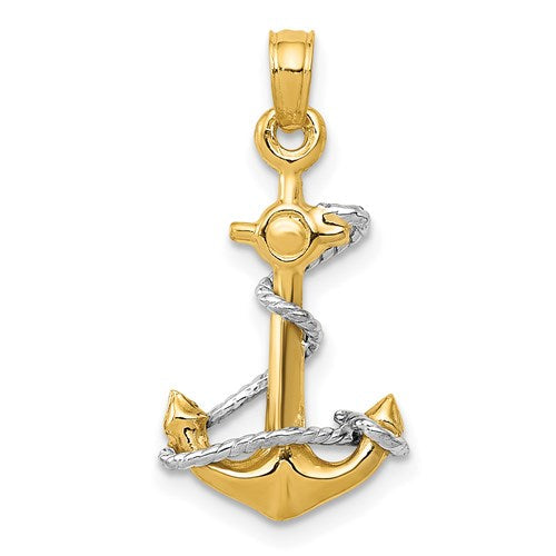 14k-two-tone-3d-anchor-w-rope-pendant-SolomonJeweler-Wichita-KS-CustomJewelry