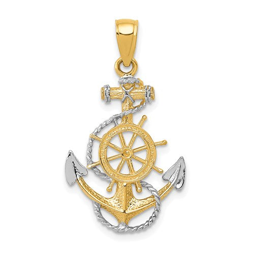 14k-w-rhodium-anchor-w-rope-pendant-SolomonJeweler-Wichita-KS-CustomJewelry
