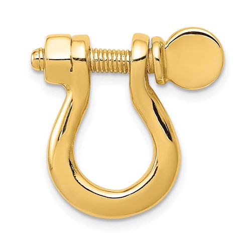 14k-3d-large-shackle-link-pendant-SolomonJeweler-Wichita-KS-CustomJewelry