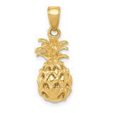 14k-3d-cut-out-pineapple-pendant-SolomonJeweler-Wichita-KS-CustomJewelry