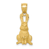 14k-diamond-cut-rabbit-pendant-SolomonJeweler-Wichita-KS-CustomJewelry