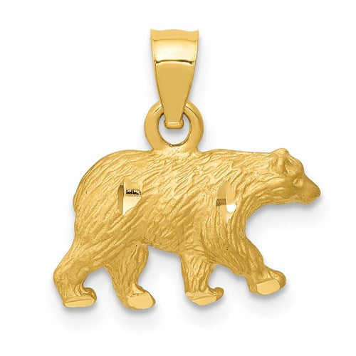 14k-diamond-cut-bear-pendant-SolomonJeweler-Wichita-KS-CustomJewelry