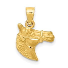 14k-diamond-cut-horse-pendant-SolomonJeweler-Wichita-KS-CustomJewelry