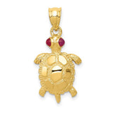 14k-turtle-with-ruby-eyes-pendant-SolomonJeweler-Wichita-KS-CustomJewelry