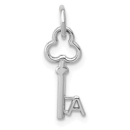 14k-white-gold-key-letter-a-initial-charm-SolomonJeweler-Wichita-KS-CustomJewelry