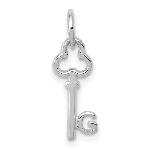 14k-white-gold-key-letter-g-initial-charm-SolomonJeweler-Wichita-KS-CustomJewelry