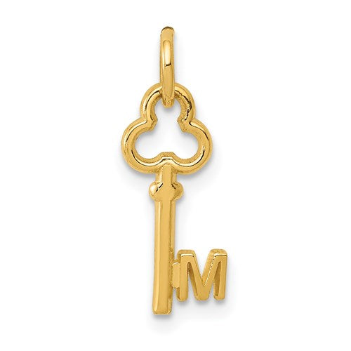 14k-key-letter-m-initial-charm-SolomonJeweler-Wichita-KS-CustomJewelry