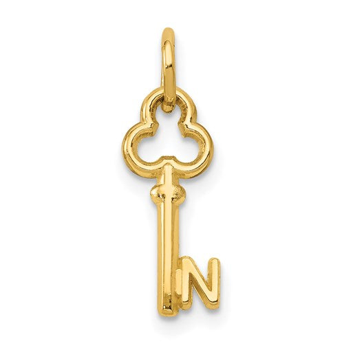 14k-key-letter-n-initial-charm-SolomonJeweler-Wichita-KS-CustomJewelry