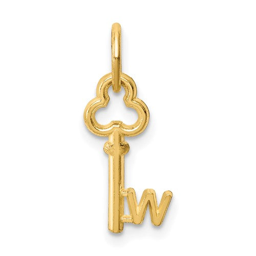 14k-key-letter-w-initial-charm-SolomonJeweler-Wichita-KS-CustomJewelry