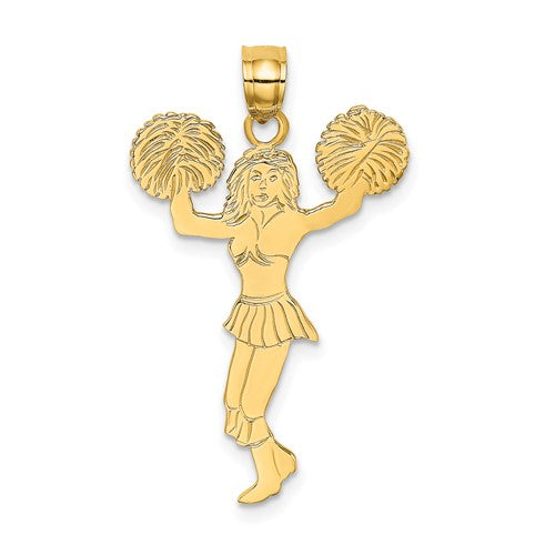 14k-cheerleader-w-pom-poms-charm-SolomonJeweler-Wichita-KS-CustomJewelry