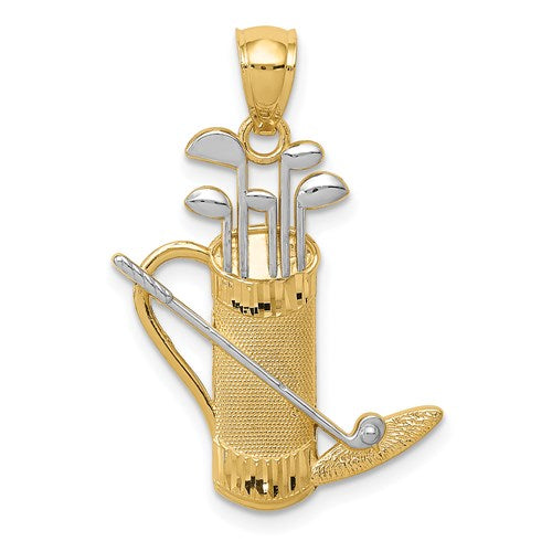 14k-and-rhodium-golf-bag-pendant-SolomonJeweler-Wichita-KS-CustomJewelry