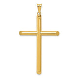 14k-3-d-polished-hollow-cross-pendant-SolomonJeweler-Wichita-KS-CustomJewelry