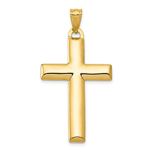 14k-w-rhodium-reversible-yellow-white-cross-pendant-SolomonJeweler-Wichita-KS-CustomJewelry