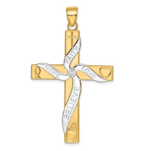 14k-w-rhodium-hope-faith-love-believe-cross-pendant-SolomonJeweler-Wichita-KS-CustomJewelry