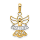 14k-w-rhodium-believe-angel-pendant-SolomonJeweler-Wichita-KS-CustomJewelry