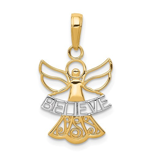 14k-w-rhodium-believe-angel-pendant-SolomonJeweler-Wichita-KS-CustomJewelry
