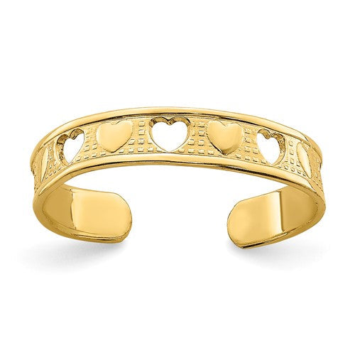 14k-heart-design-toe-ring-SolomonJeweler-Wichita-KS-CustomJewelry