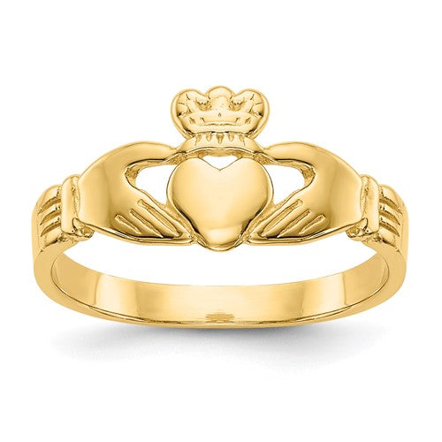 14k-baby-claddagh-ring-SolomonJeweler-Wichita-KS-CustomJewelry