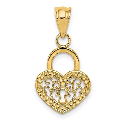 14k-polished-filigree-heart-lock-charm-SolomonJeweler-Wichita-KS-CustomJewelry