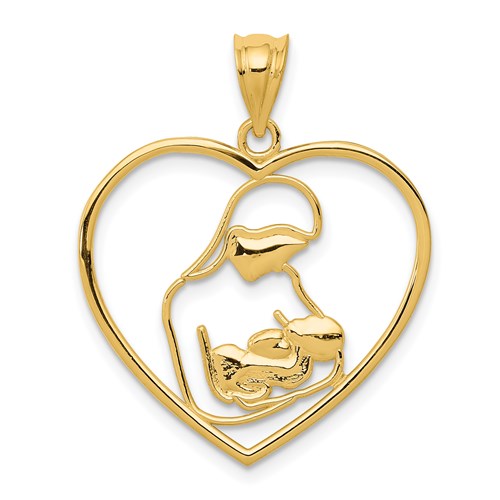 14k-mother-and-child-in-heart-pendant-SolomonJeweler-Wichita-KS-CustomJewelry