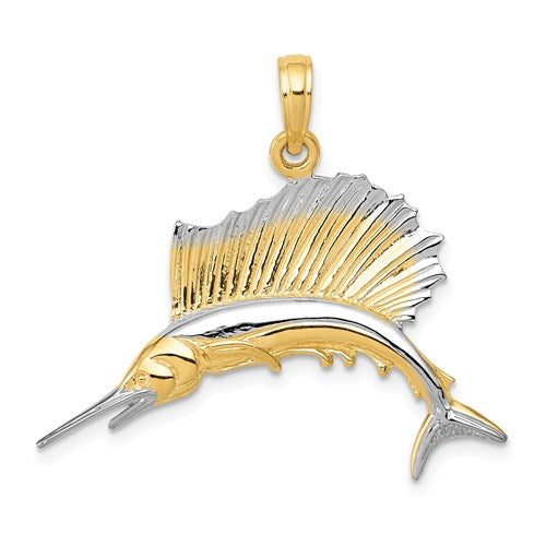14k-w-rhodium-sailfish-pendant-SolomonJeweler-Wichita-KS-CustomJewelry