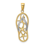 14k-two-tone-starfish-flip-flop-pendant-SolomonJeweler-Wichita-KS-CustomJewelry