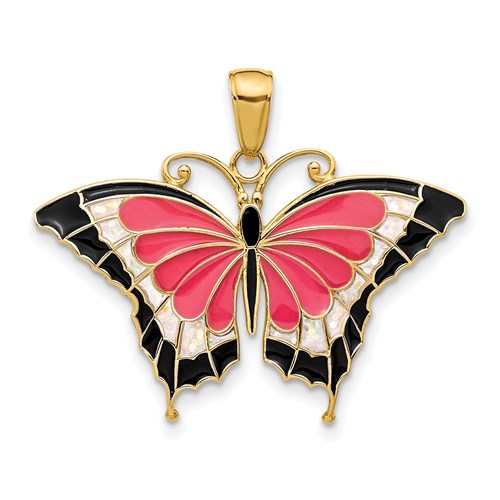 14k-enameled-butterfly-pendant-SolomonJeweler-Wichita-KS-CustomJewelry
