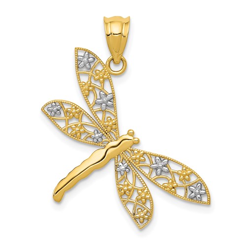 14k-w-rhodium-filigree-dragonfly-pendant-SolomonJeweler-Wichita-KS-CustomJewelry
