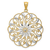 14k-and-rhodium-diamond-cut-fancy-swirl-pendant-SolomonJeweler-Wichita-KS-CustomJewelry