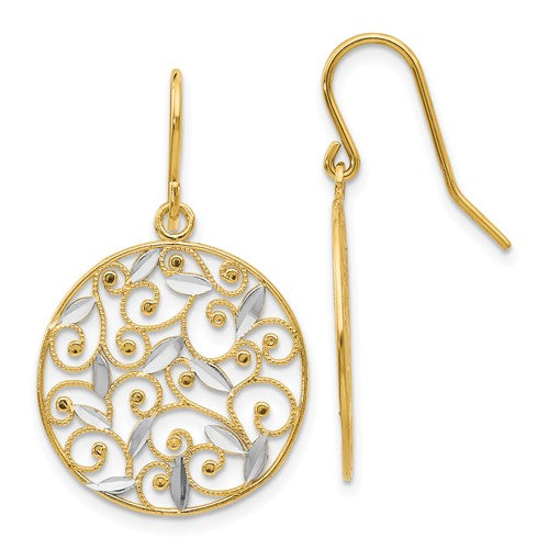 14k-and-rhodium-diamond-cut-filigree-circle-wire-earrings-SolomonJeweler-Wichita-KS-CustomJewelry