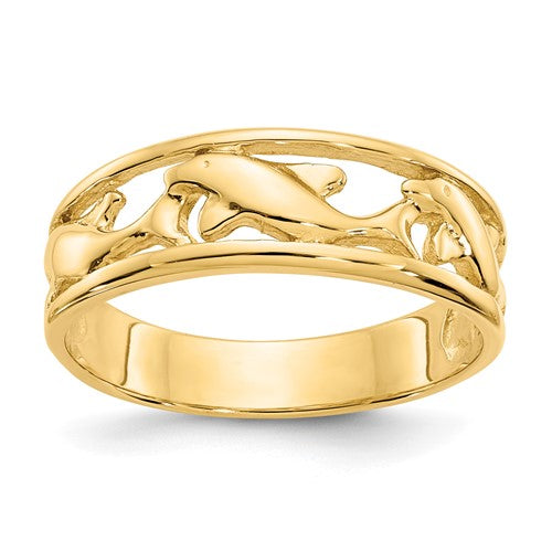 14k-triple-dolphin-band-ring-SolomonJeweler-Wichita-KS-CustomJewelry