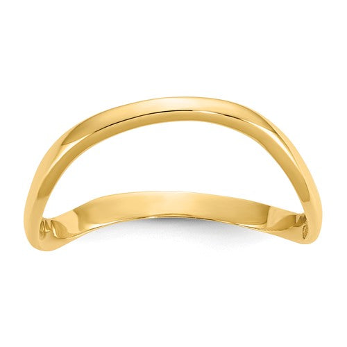 14K gold wave thumb ring from Solomon Jewelers, featuring a stylish, modern design in jewelry rings collection.