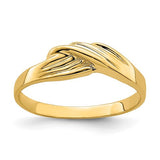 14K gold freeform ring with organic, flowing design, crafted by Solomon Jewelers, showcasing elegant jewelry craftsmanship.